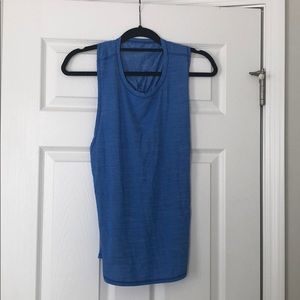 Blue lululemon tank top